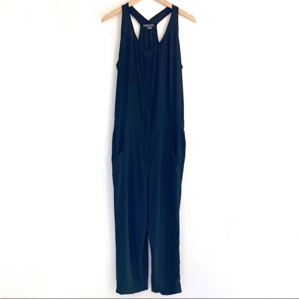 Vince Silk Blend Racer Back Jumpsuit - Picture 3 of 13